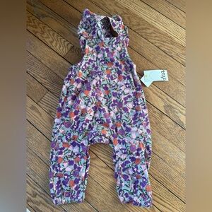 Tea Collection Corduroy Ruffle Baby Overalls - Size 6-9 Months - NWT